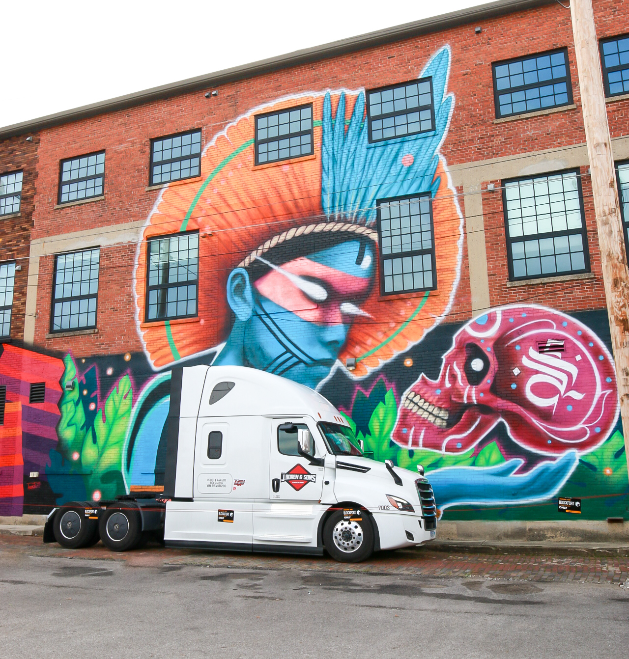 Cab in downtown Columbus, Ohio. Arena District